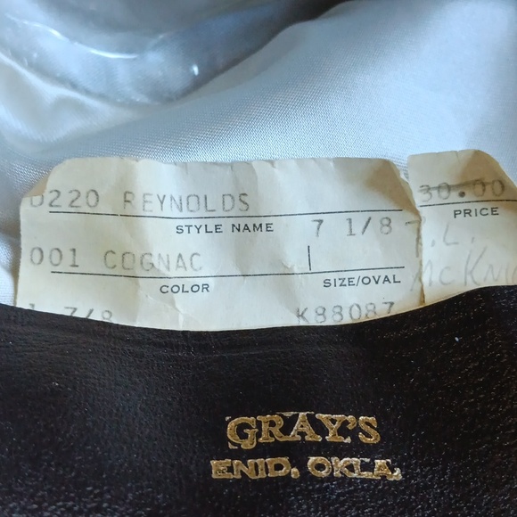 Vintage Velvet Cognac Brown Academia Hat, Small, Steampunk, Goblincore - Picture 11 of 14